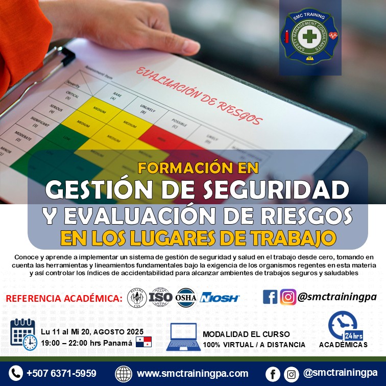 GESTIÓN DE SEGURIDAD Y EVALUACION DE RIESGOS EN LOS LUGARES DE TRABAJO